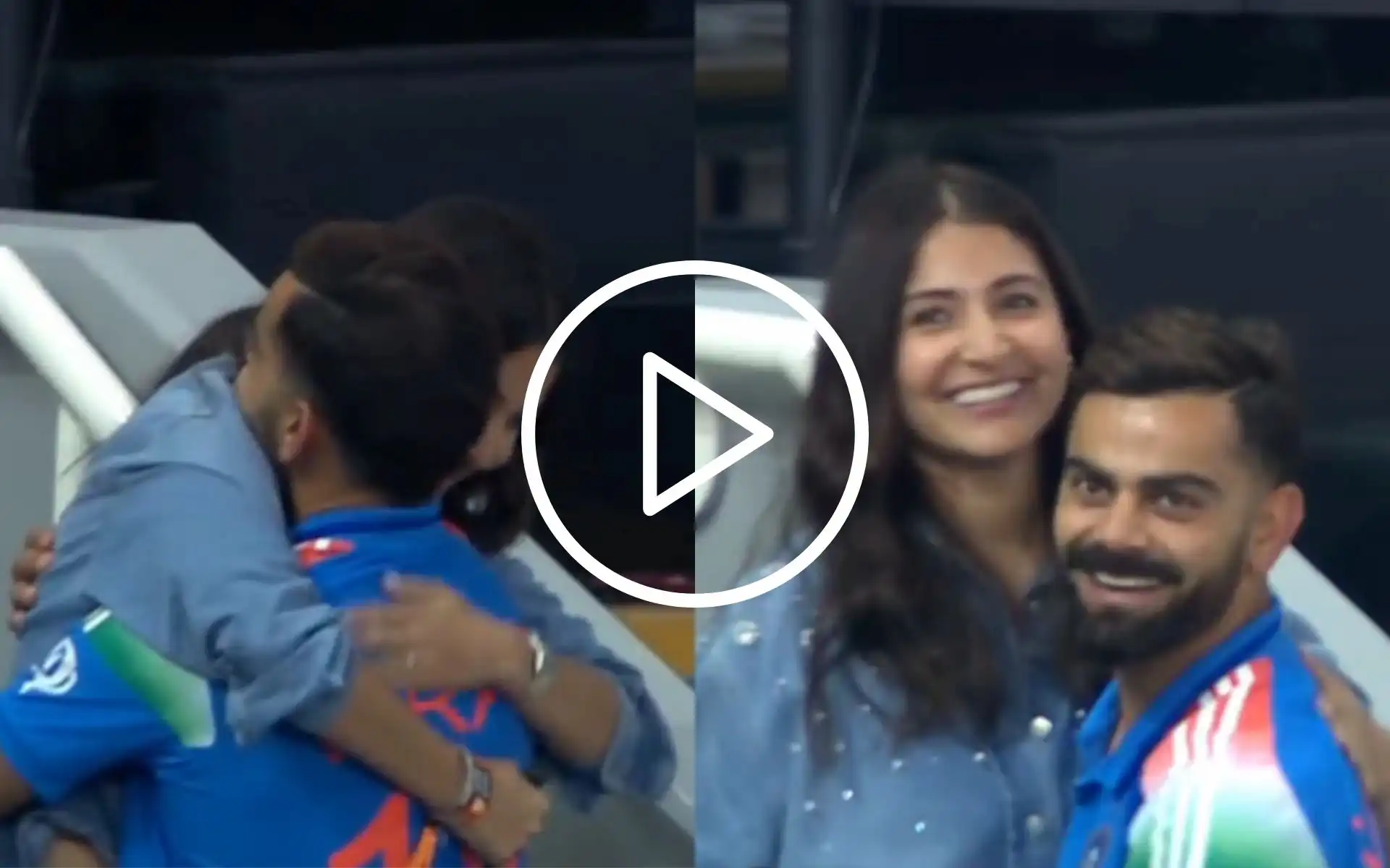 [Watch] Anushka Sharma Extends Warm Hug To Virat Kohli After Champions Trophy Win
